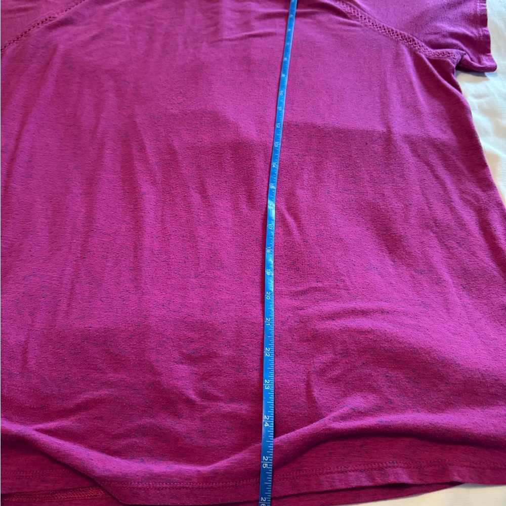 St. John's Bay Magenta Short Sleeve Knit Tee 0X - Picture 5 of 6